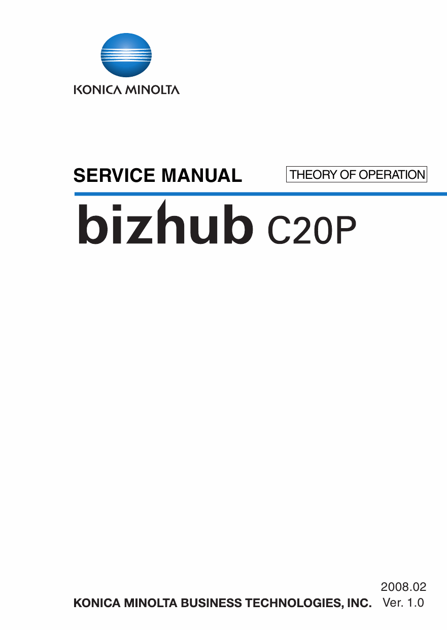 Konica-Minolta bizhub C20P THEORY-OPERATION Service Manual-1